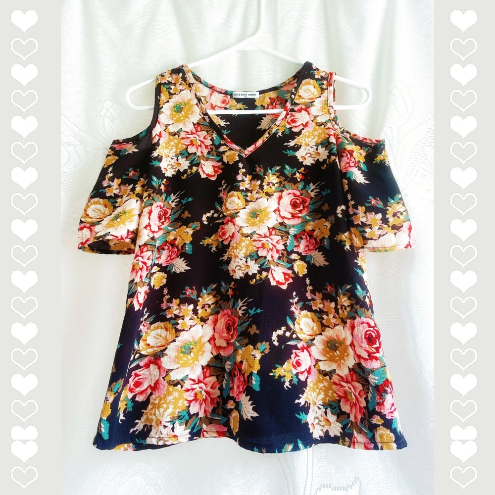 Romantic Cold-Shoulder Blouse